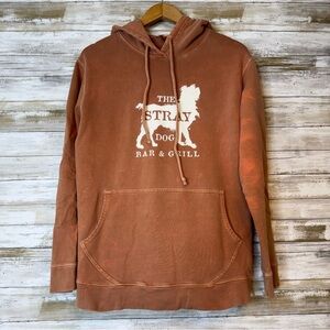The Stray Dog Sit Stay New Buffalo, Michigan Distressed Unisex Hoodie size Small
